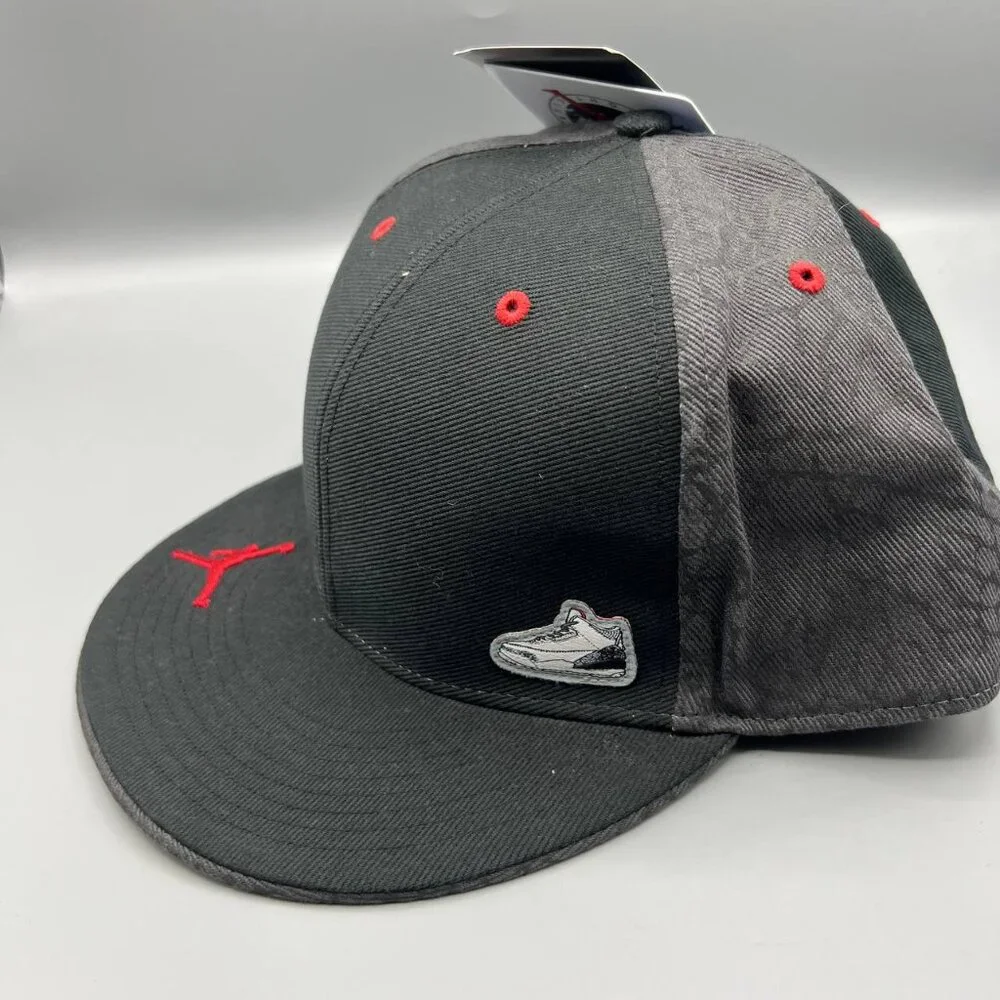 Air Jordan Hat‎ Men 8 Black Retro Jumpman Fitted Cap New